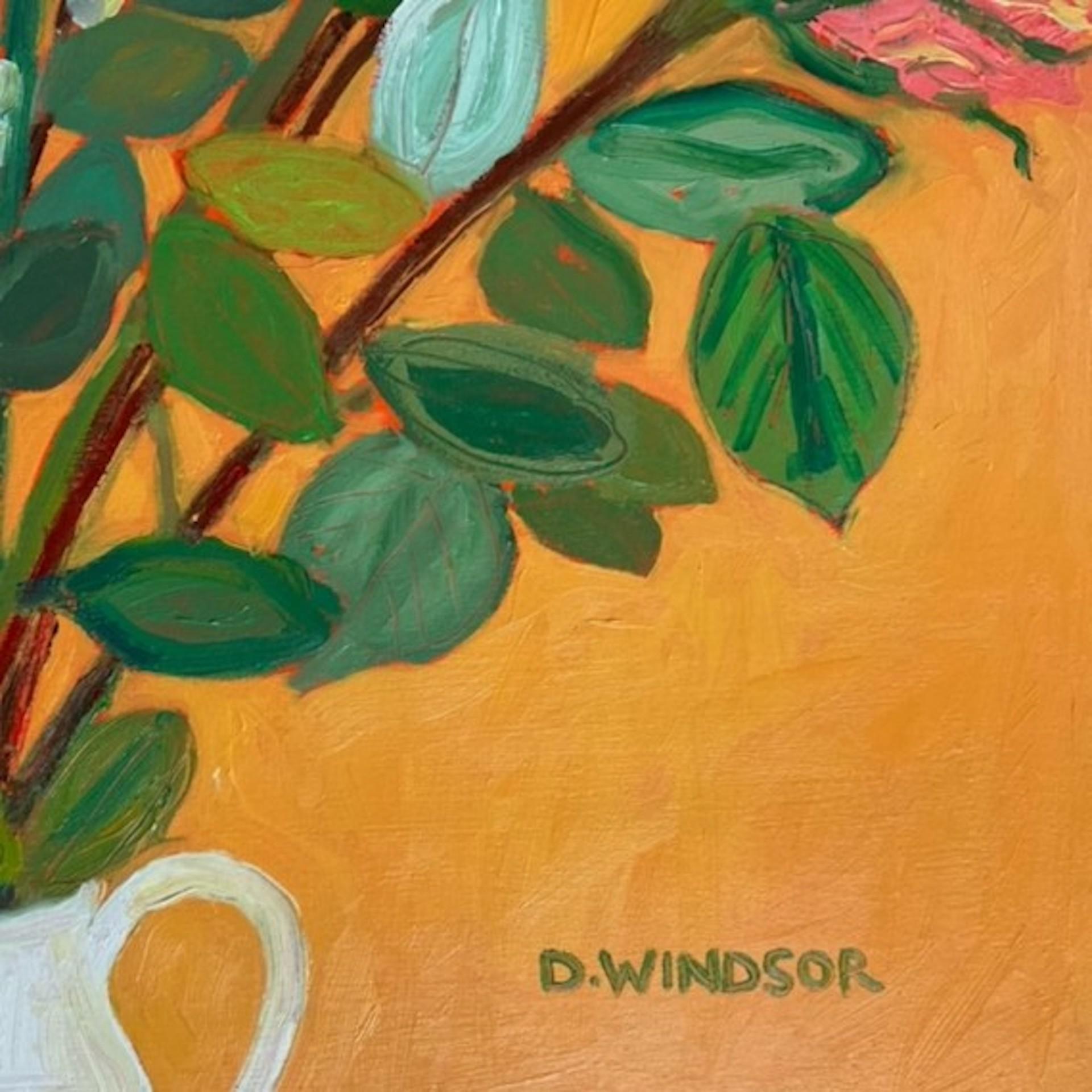 Deborah Windsor, Celebration Roses, Original Still Life Floral Painting 3