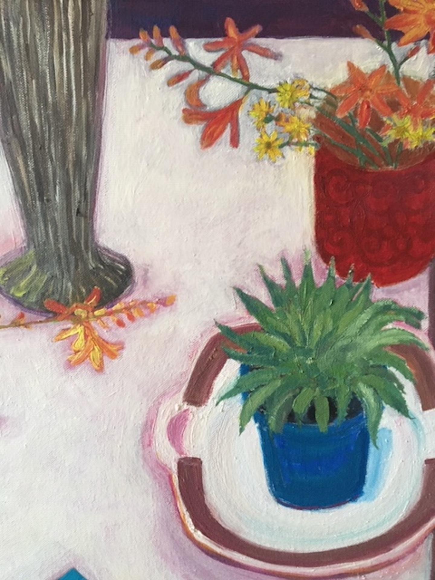 Deborah Windsor, Bodegón sobre mantel blanco, Pintura original de bodegón en venta 4