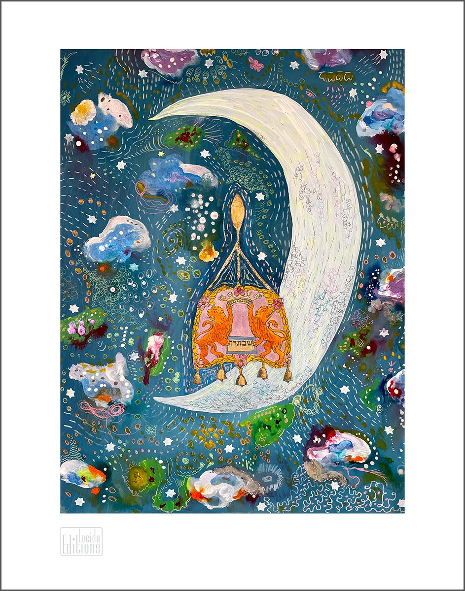 Landscape Print Deborah Yasinsky - Boucliers de la Torah de New Moon