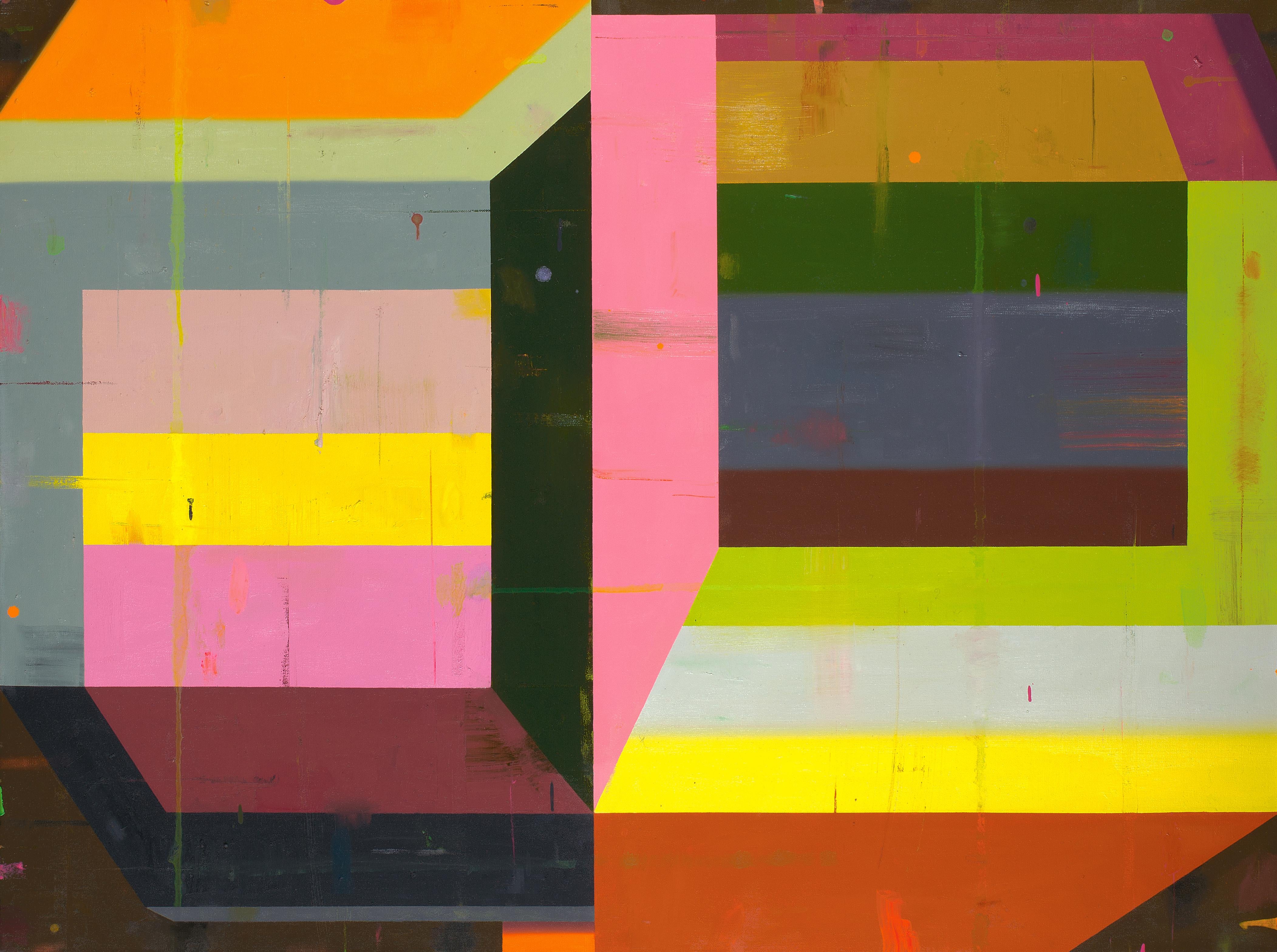 Deborah Zlotsky Deborah Zlotsky "Fast Forward" Colorful Abstract