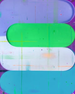 Deborah Zlotsky, « Piggyback », 2021, huile sur toile, 36 x 30 pouces.