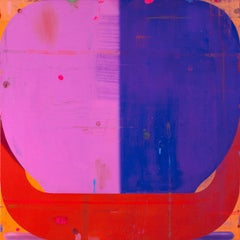 Deborah Zlotsky "Yoke" - Abstract Oil Painting on Canvas
