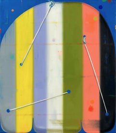 "Pas une ligne mais une constellation" 2025 huile sur toile 14 x 11 in.