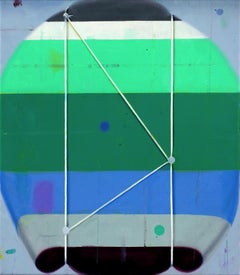 "Oꓘ" 2025 oil on canvas 14 x 11 in.