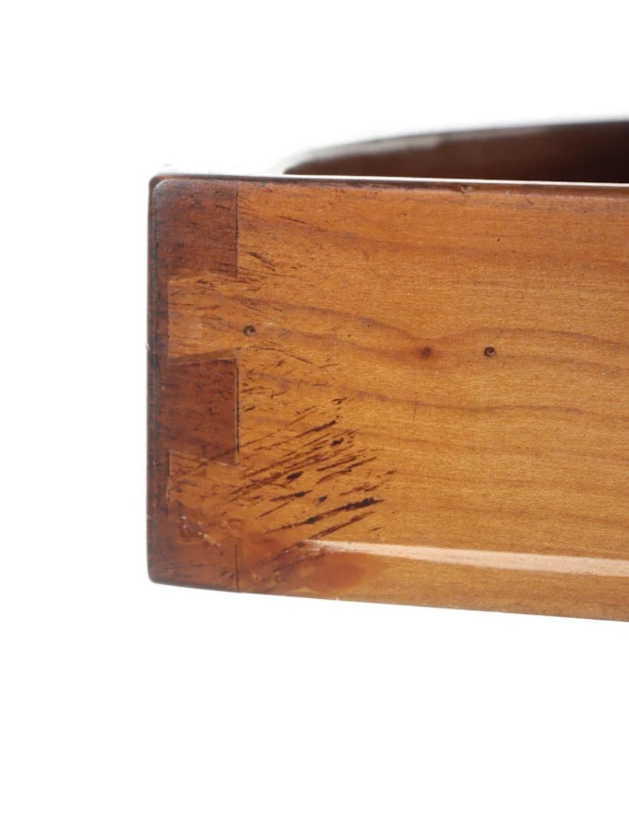 Mid-20th Century DeBournais, French Walnut and Marble Louis XVI Bouillotte. For Sale