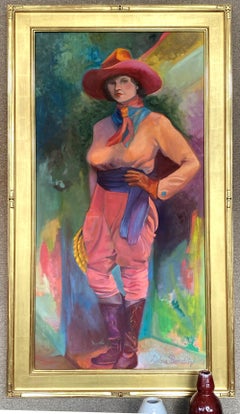 "I'M GOING TO ANYWAY" COWGIRL SWAGGER WESTERN BRILLIANT COLORS TEXAS ARTIST