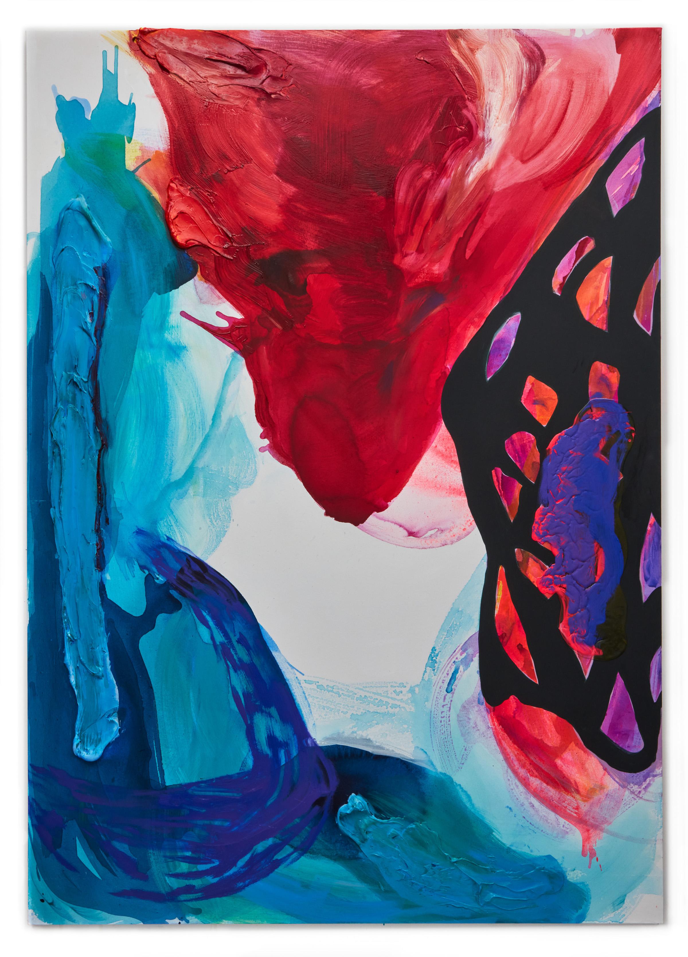 Abstract Painting di Debra Drexler - Materia combustibile (Pittura astratta contemporanea su larga scala)