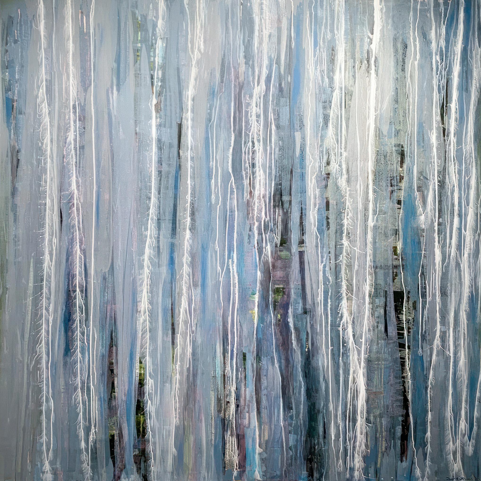 Abstract Painting Debra Ferrari - Allure abstraite Peinture sur toile contemporaine