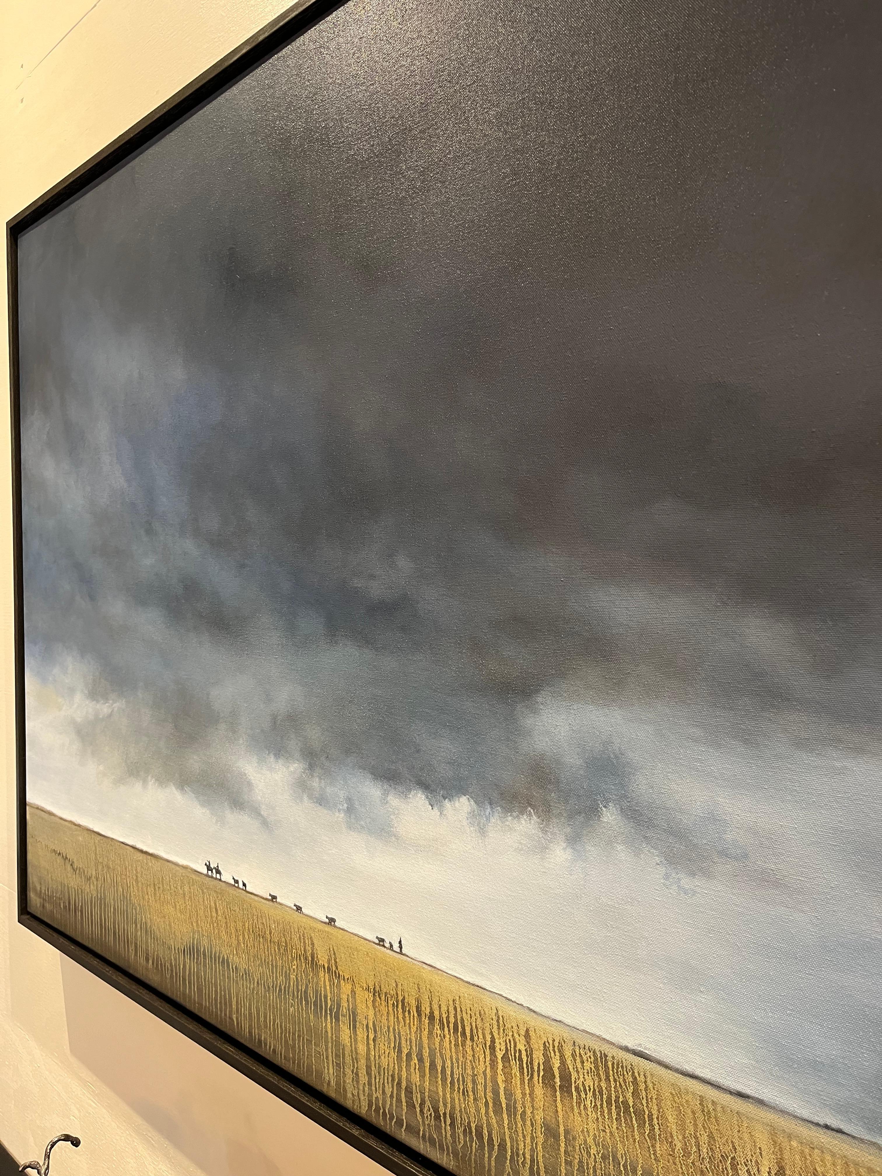 Éclair #29  Peinture sur toile de paysage 3