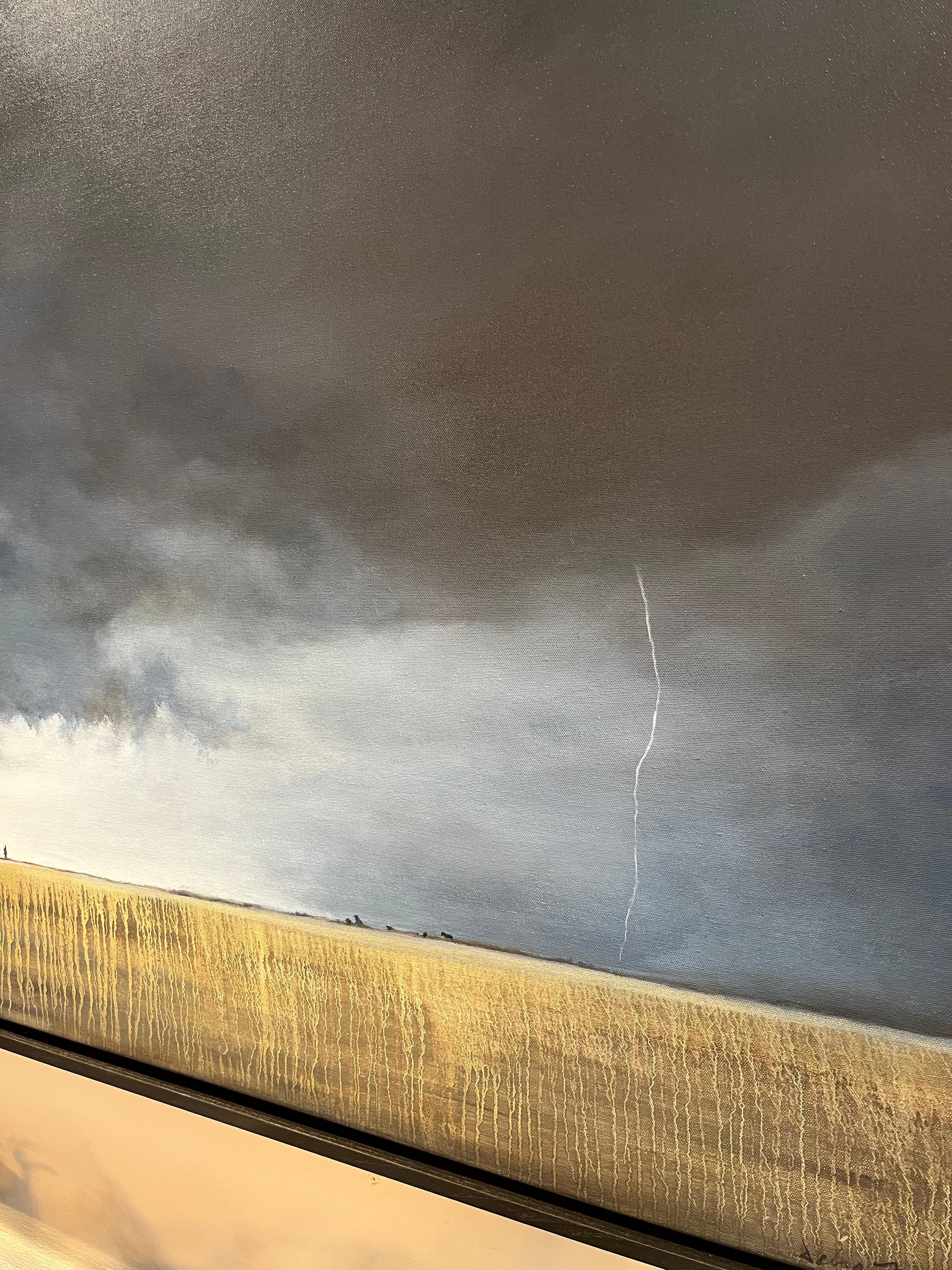 Éclair #29  Peinture sur toile de paysage 4