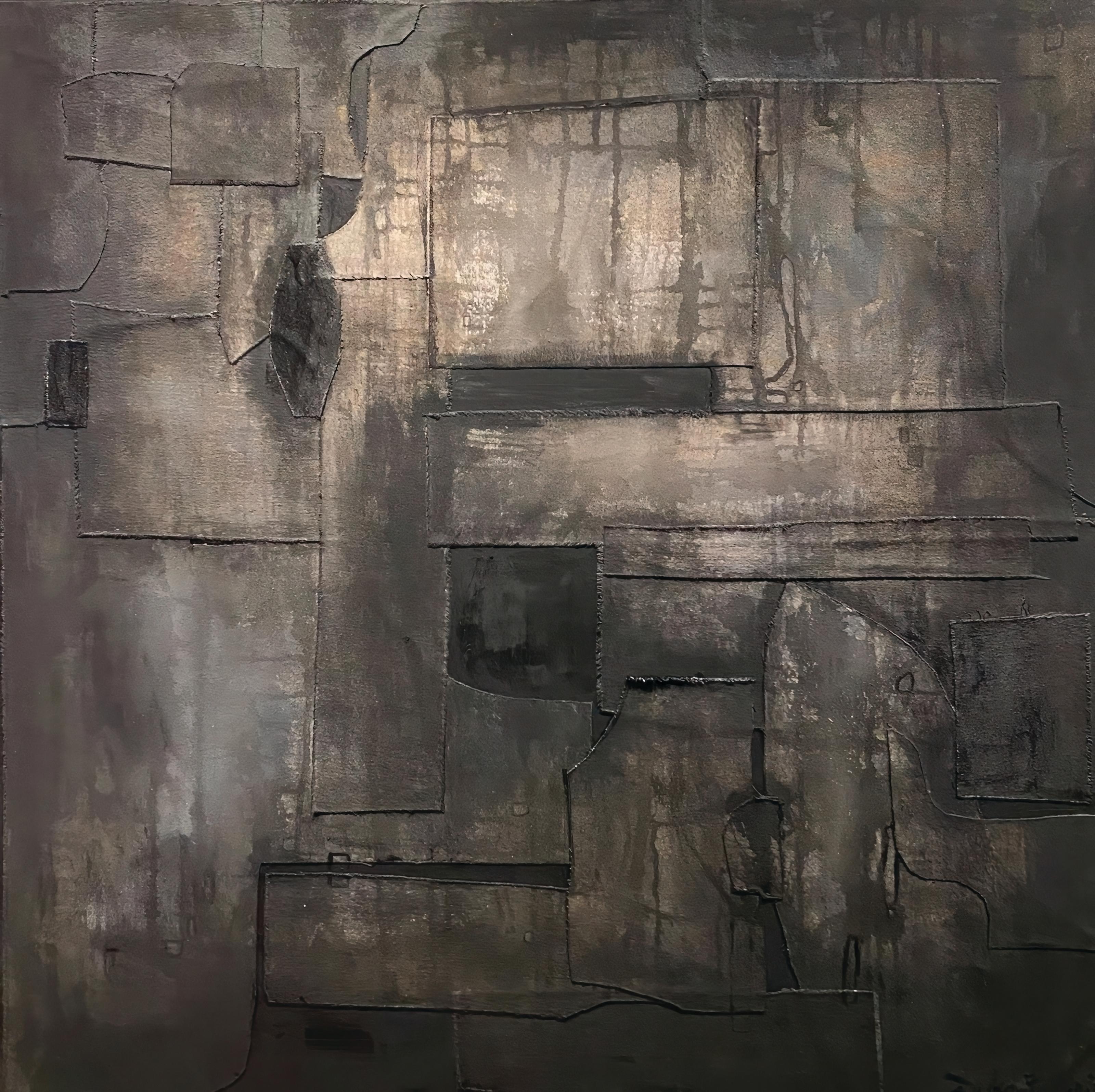 Debra Ferrari Abstract Painting - Zion 6 Contemporary Mixed Media Painting