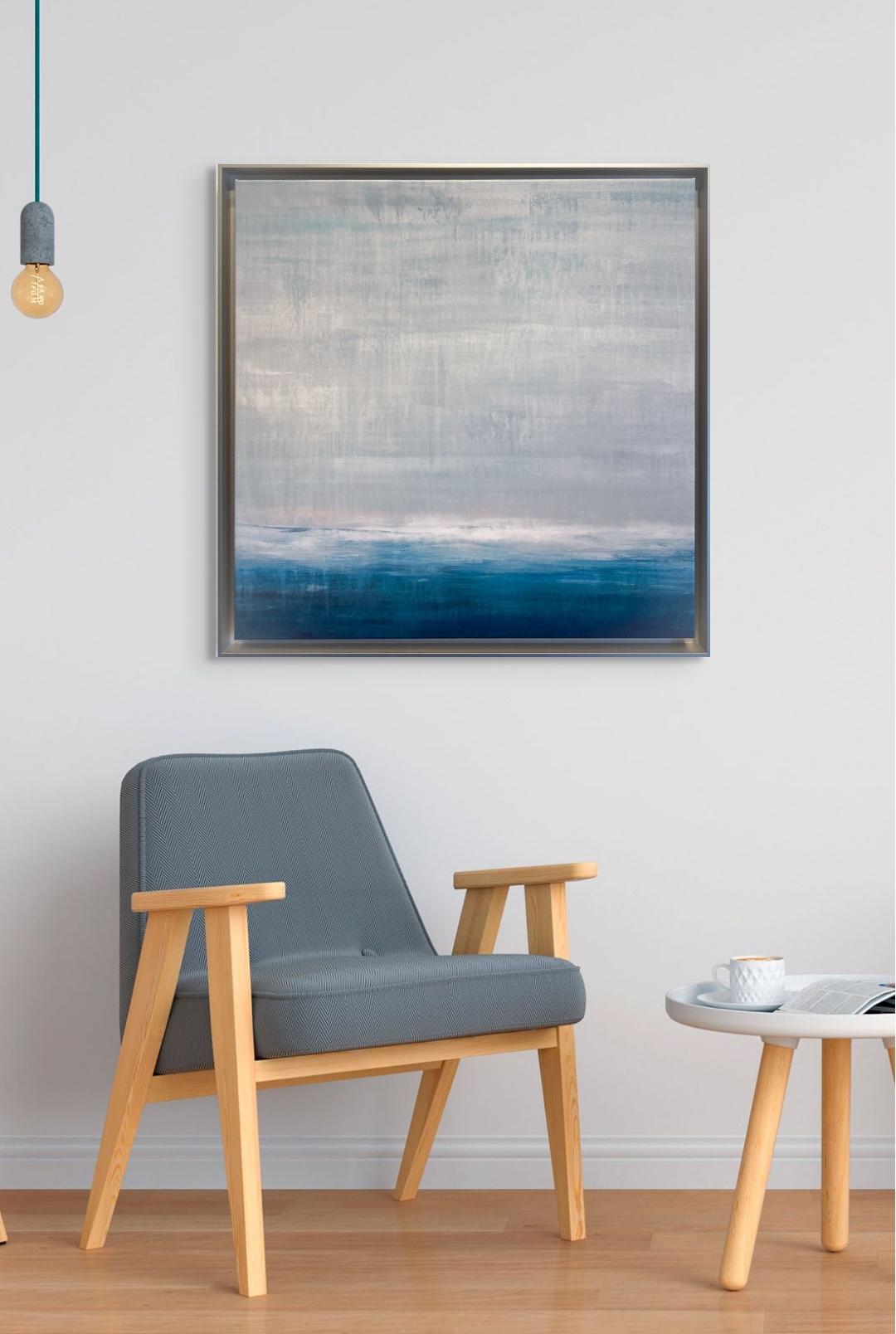Encre d'archives côtière sur toile en vente 3