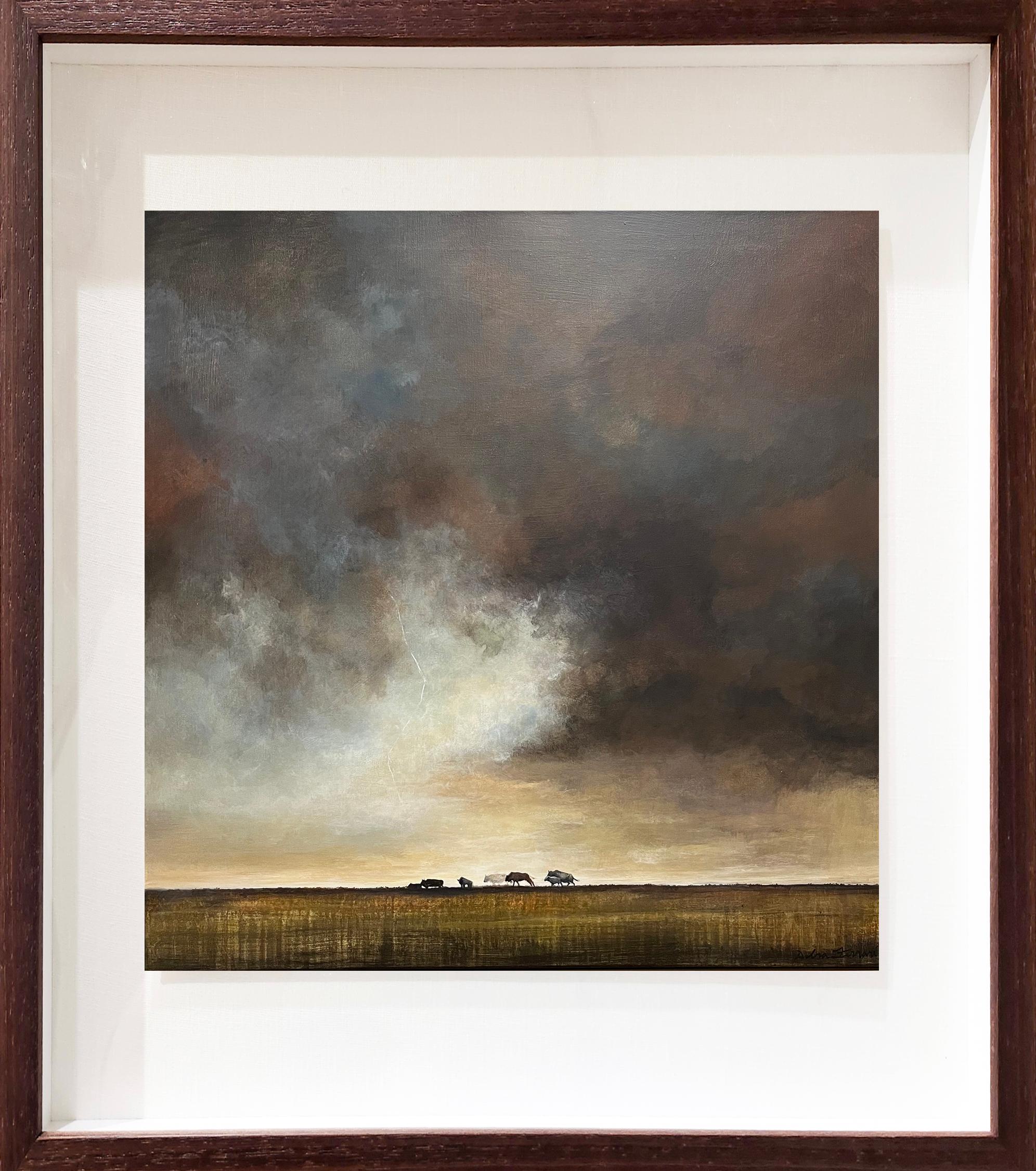 Tempête 9  [Encre d'archives sur papier, 62x62 pouces] en vente 3