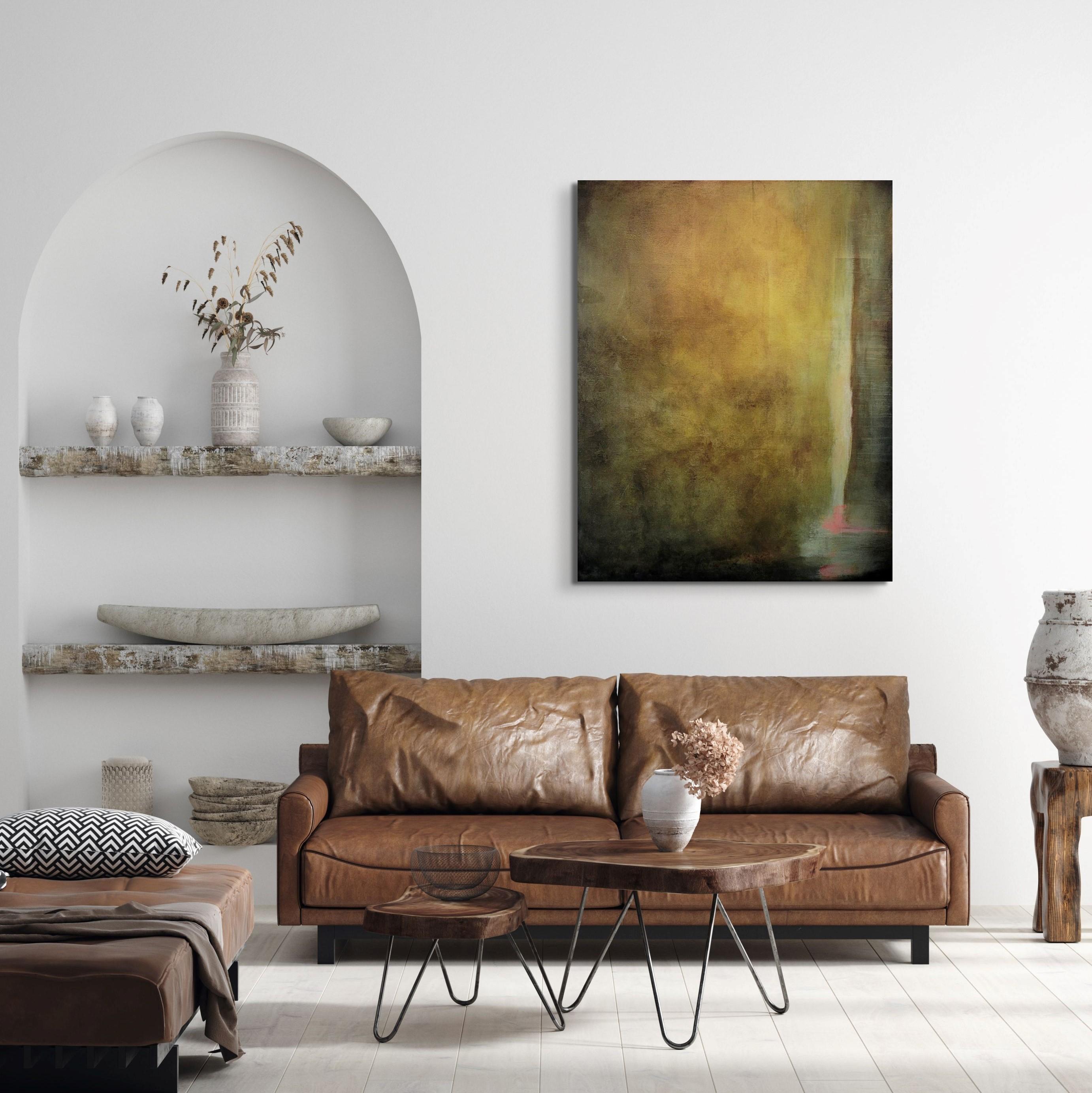 Verde  Archivtinte auf Acryl – Print von Debra Ferrari