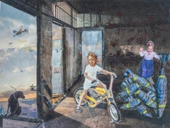 Bomb Shelter : Mischtechnik-Collage