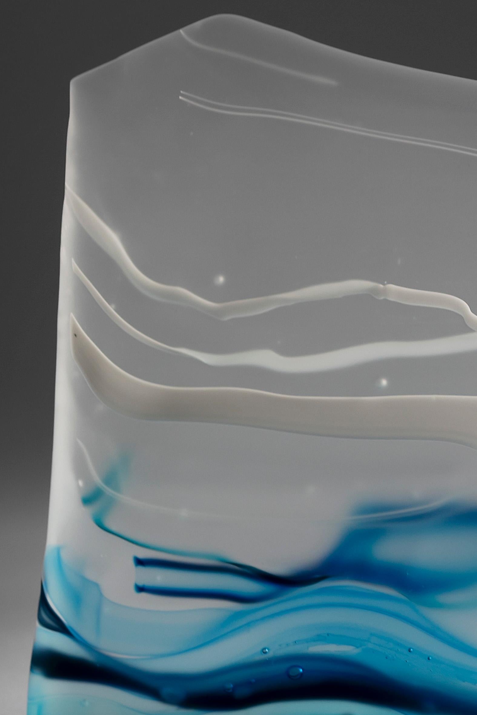 Trails, sculpture en verre façonnée au four de l'artiste verrier australien Debra Jursss en vente 2