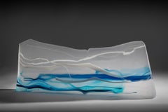 Trails, sculpture en verre façonnée au four de l'artiste verrier australien Debra Jursss