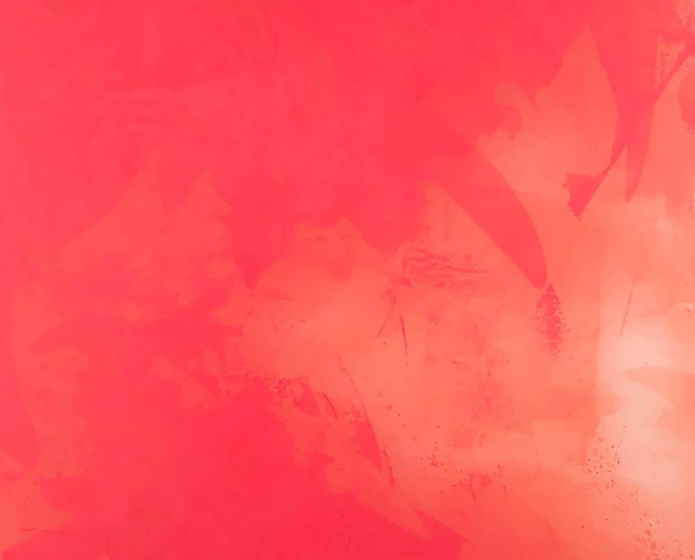 Couleur de la pièce. Lotus (peinture abstraite) - Abstrait Painting par Debra Ramsay