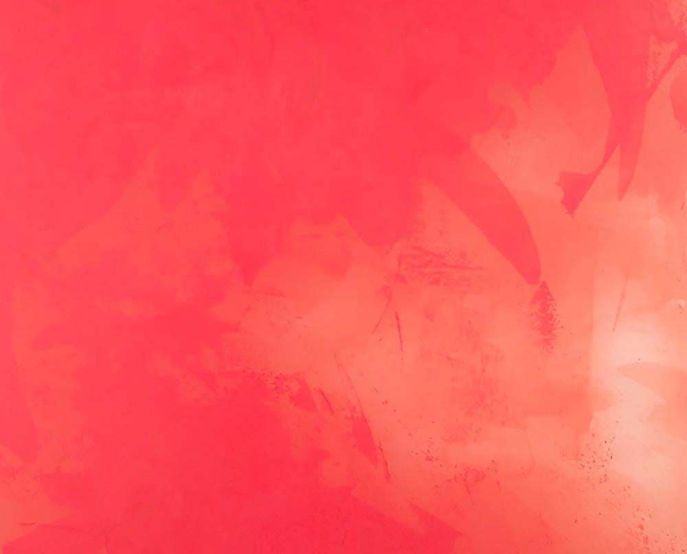 Colore del luogo. Loto (Pittura astratta) - Painting Astratto di Debra Ramsay