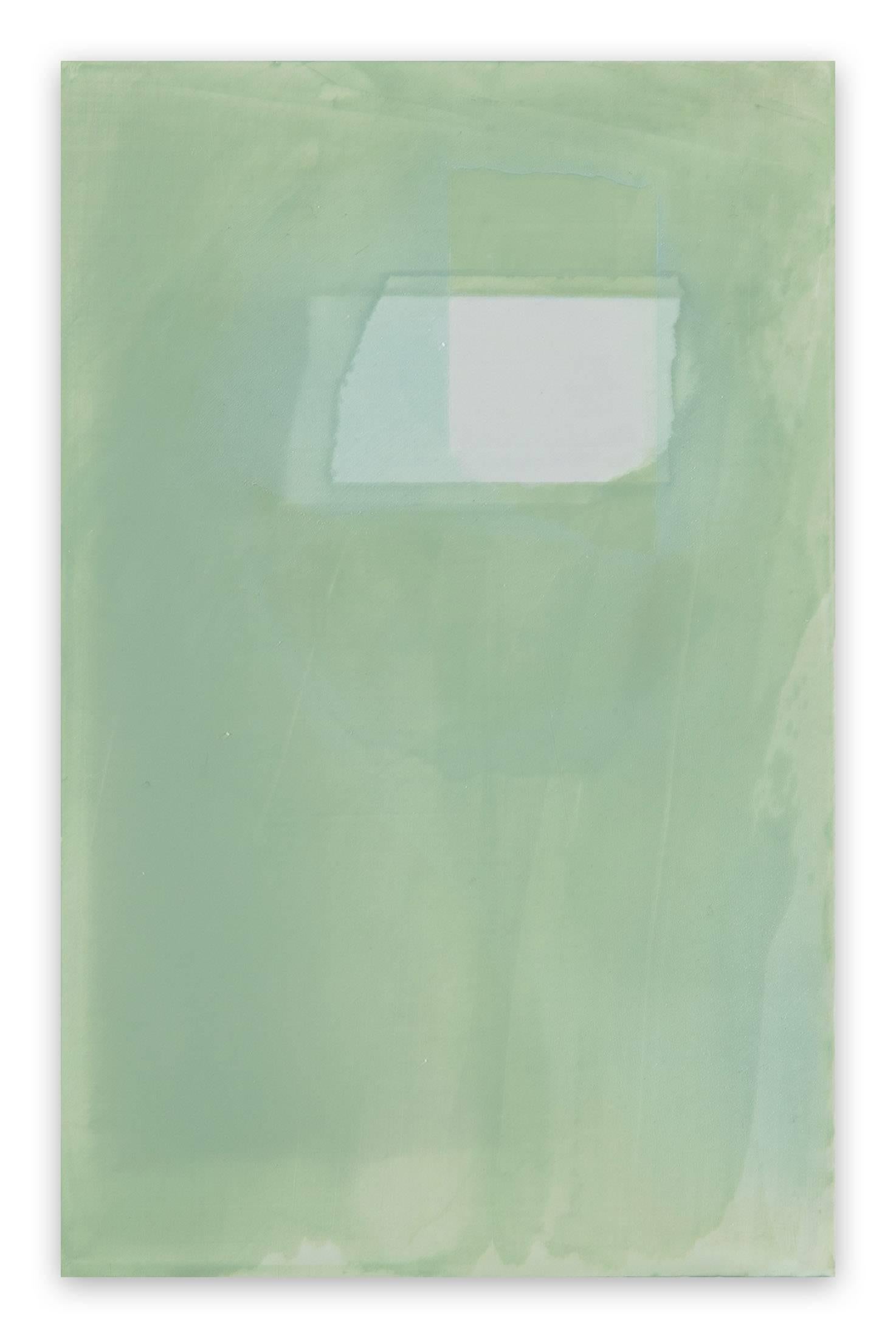 Debra Ramsay Abstract Painting – Lichen memory 2 (Abstraktes Gemälde)