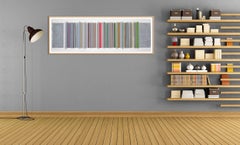 One Year, Yellow Trail, Landscape As Time (Abstract painting)