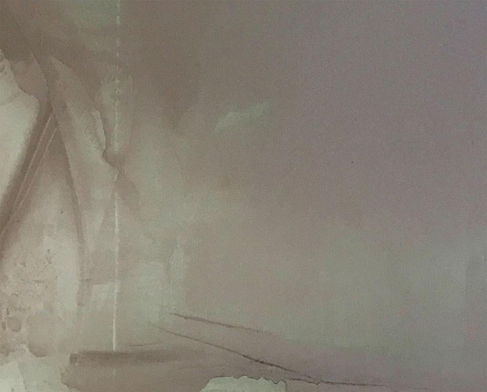 Schneelicht (Abstraktes Gemälde) (Grau), Abstract Painting, von Debra Ramsay