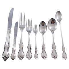 Vintage Debussy by Towle Sterling Silver Flatware Set for 12 Service 101 Pcs Dinner Size