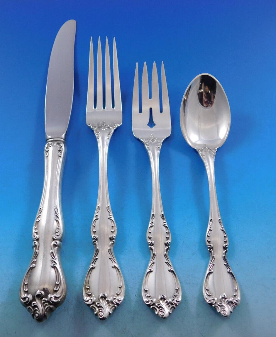 Debussy by Towle Sterling Silver Flatware Set for 8 Service 39 Pcs For Sale 6