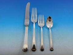 Debutante by Richard Dimes Sterling Silver Flatware Set 12 Service 147 Pc Dinner