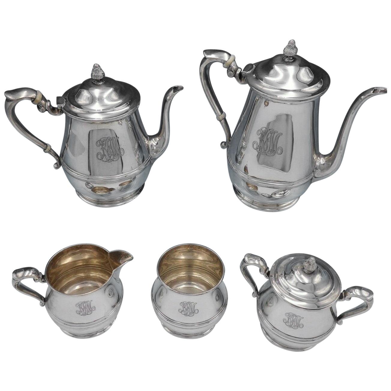 Debutante by Richard Dimes Sterling Silver Tea Set 5-Piece #81