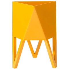 Großer Deca-Pflanzkübel:: gelb:: Stahl:: pulverbeschichtet:: innen/außen:: Force/Collide