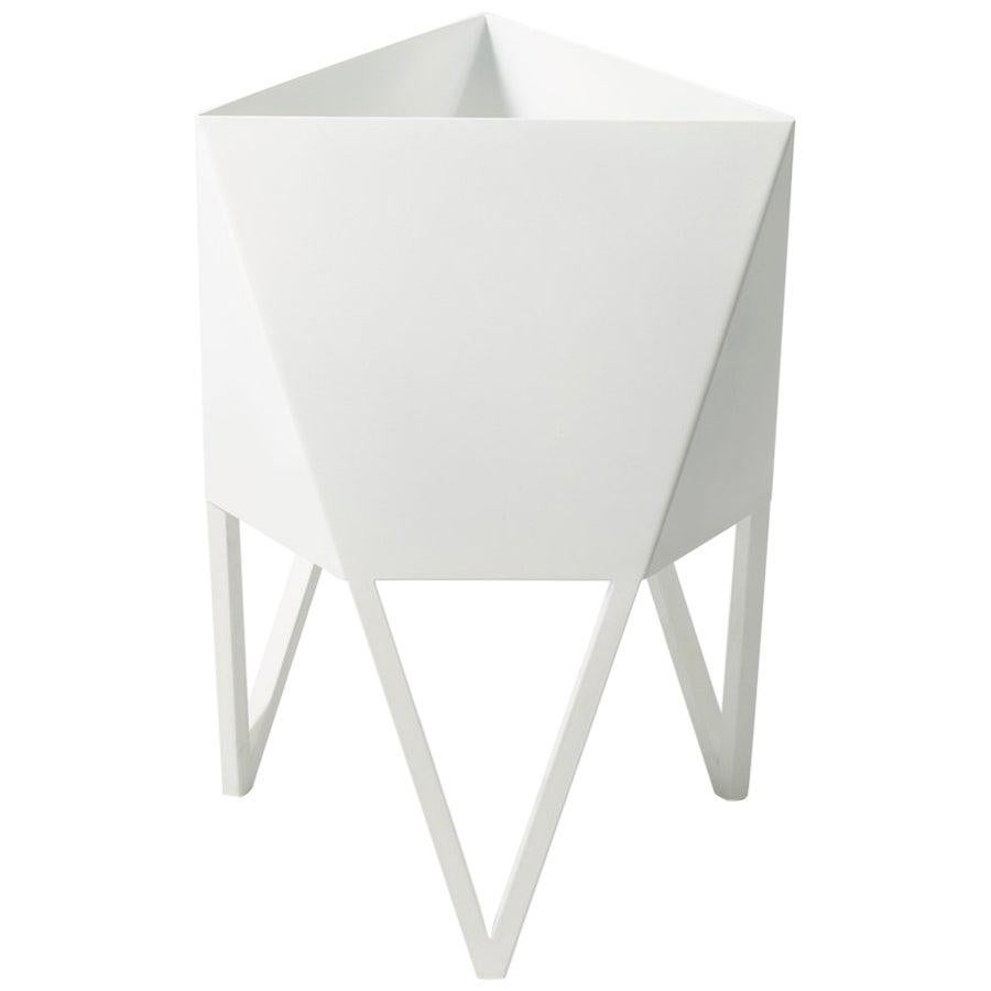 Deca Planter in White By Force/Collide, Size Medium, 2023 For Sale