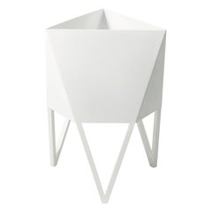 Small Deca Planter in White by Force/Collide, Indoor/Outdoor, 2021