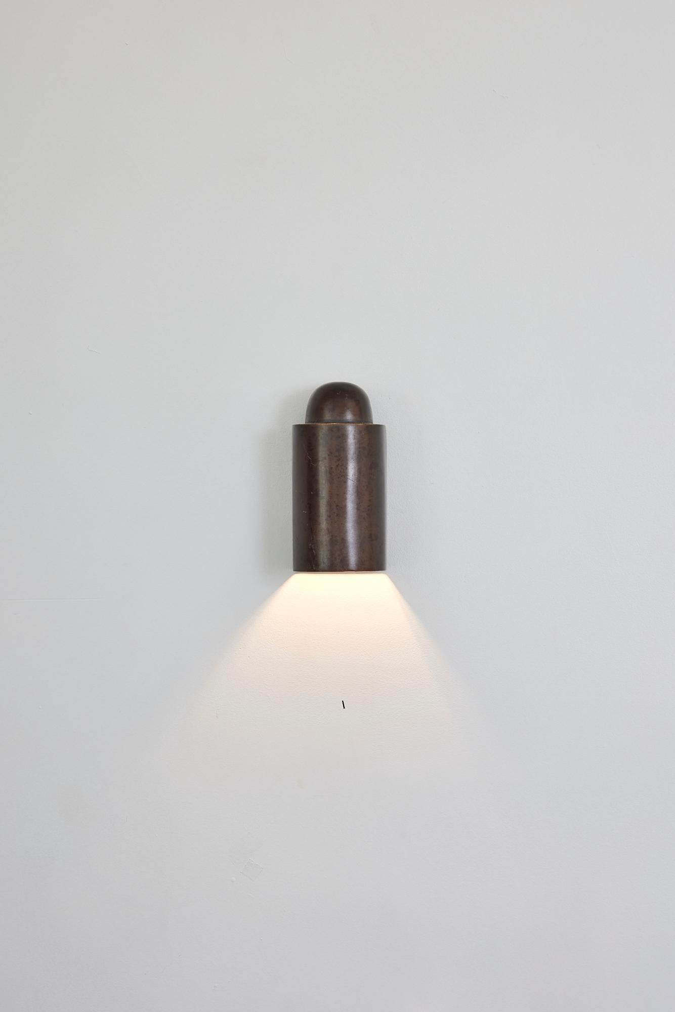 Decade Mini Step Light, Weathered Brass by Dunlin In New Condition For Sale In Sydney, AU