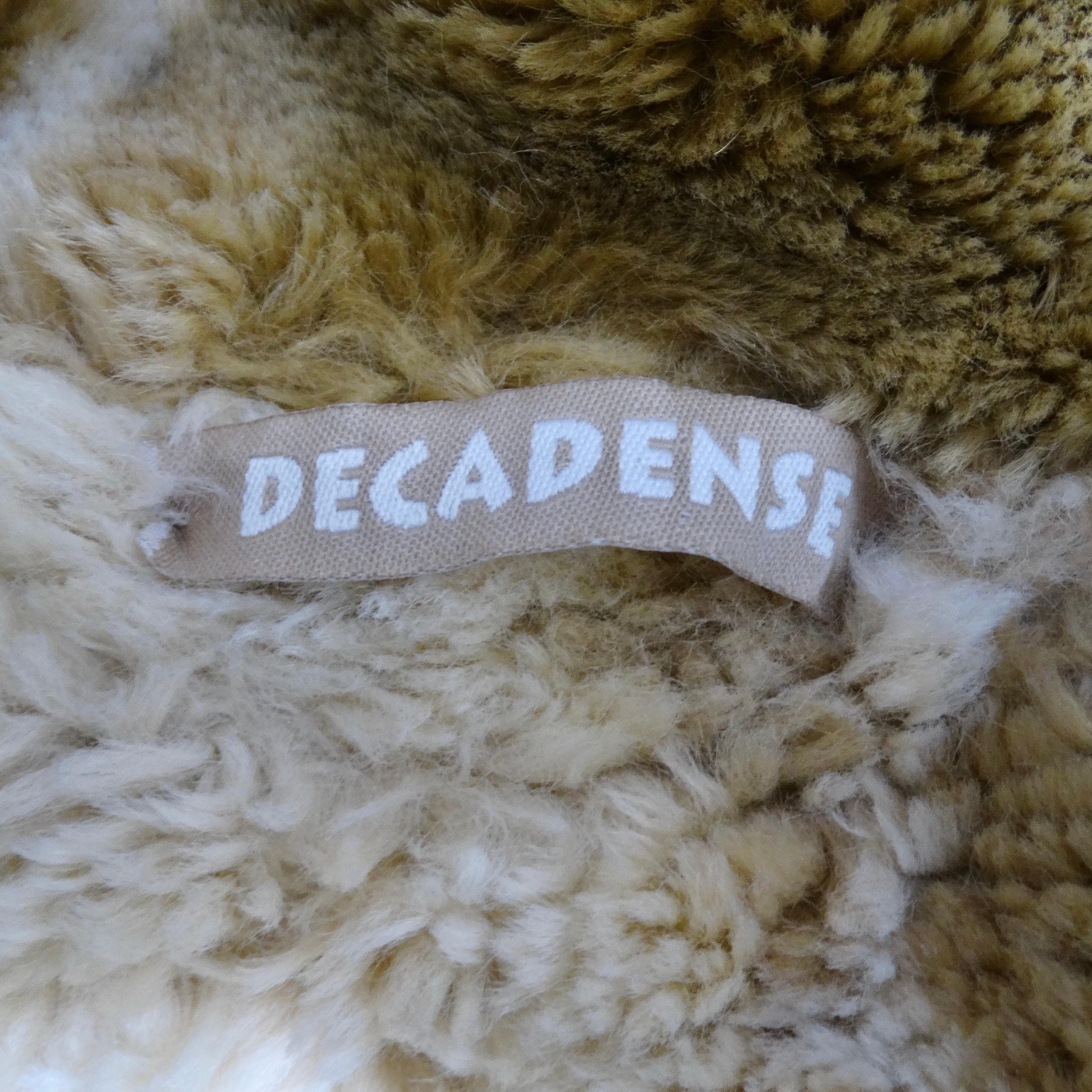 Decadence Rabbit Fur Denim Coat For Sale 3