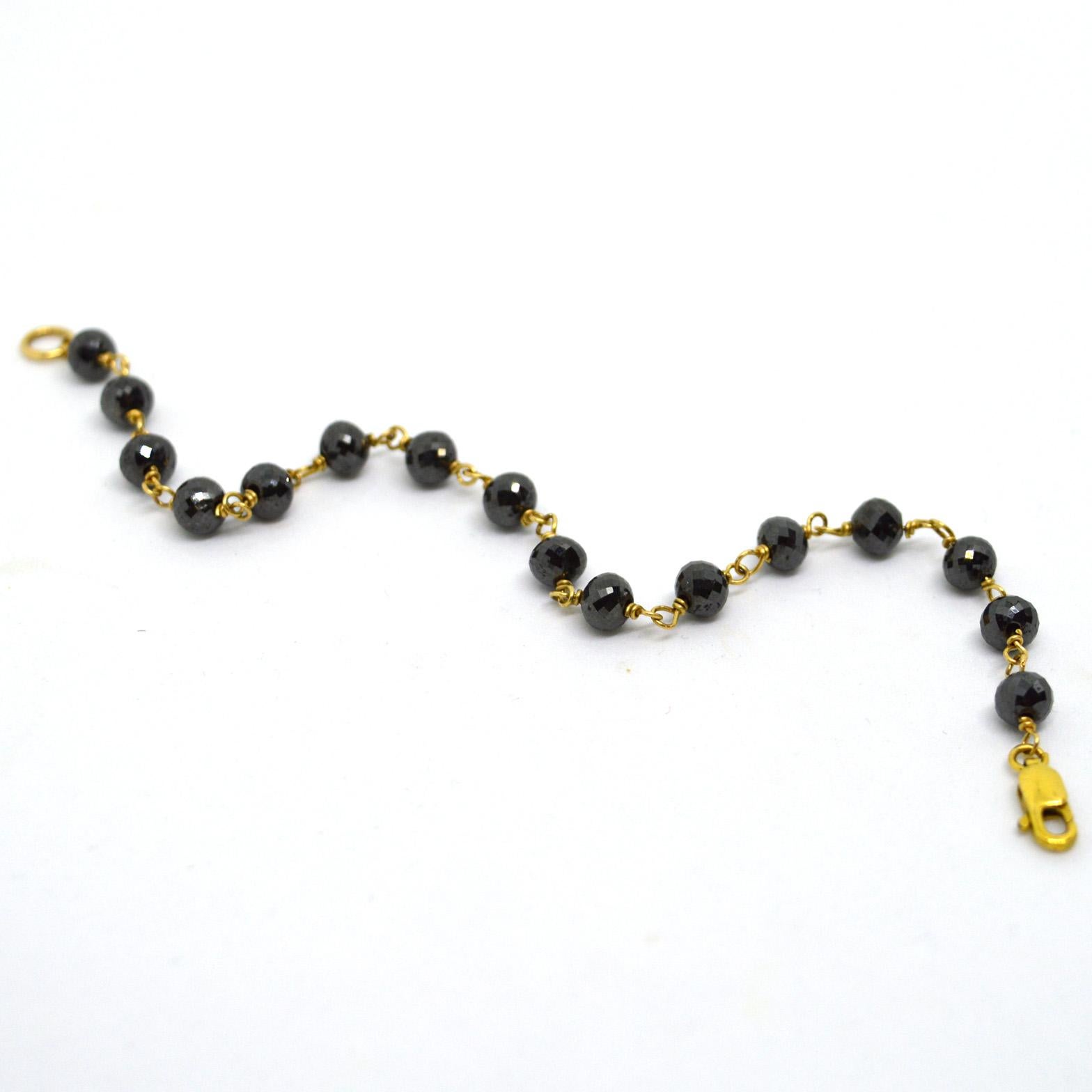 trinidad black bead bracelet