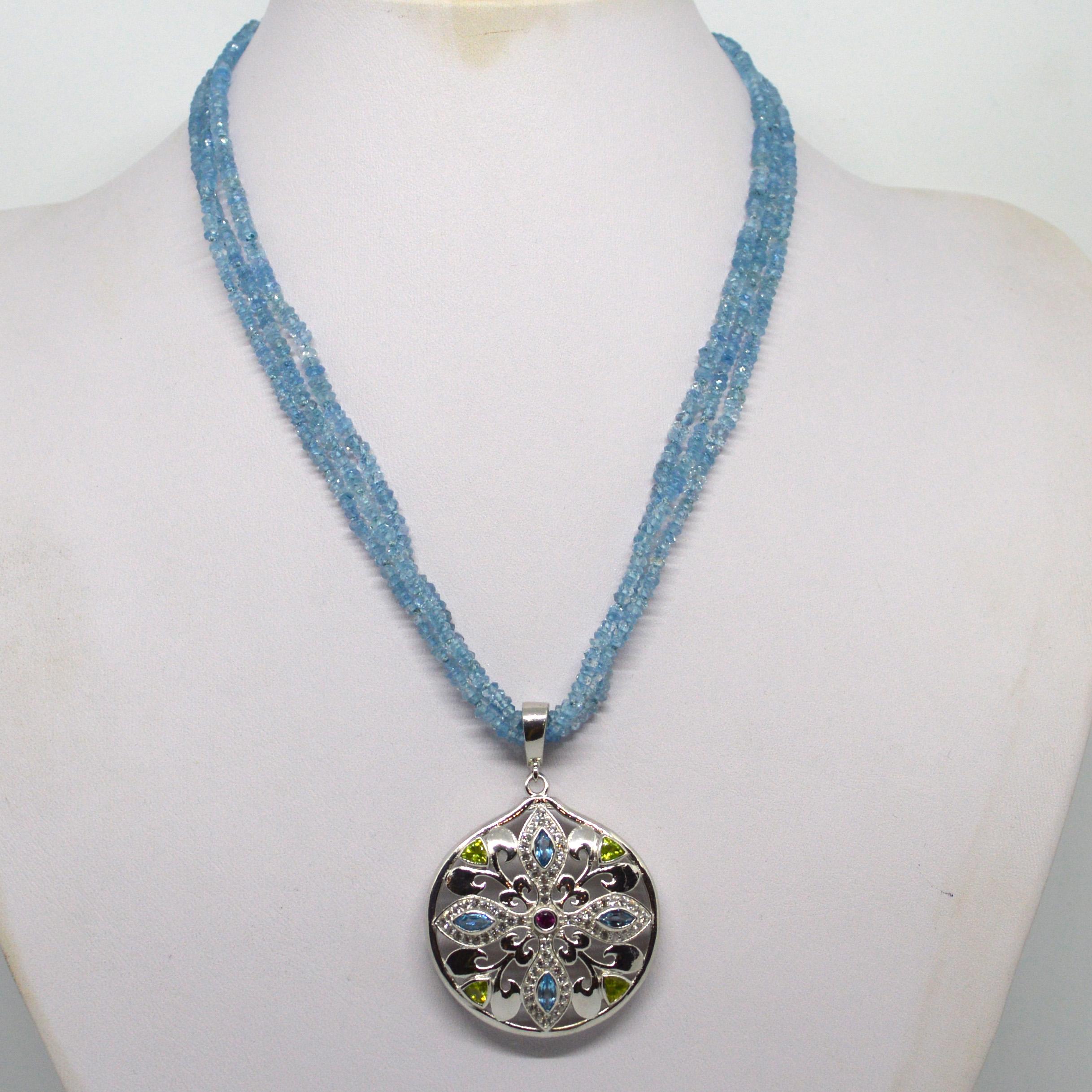 peridot and garnet necklace