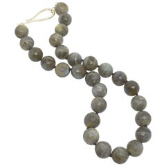 Decadent Jewels Blue Labradorite Silver Necklace