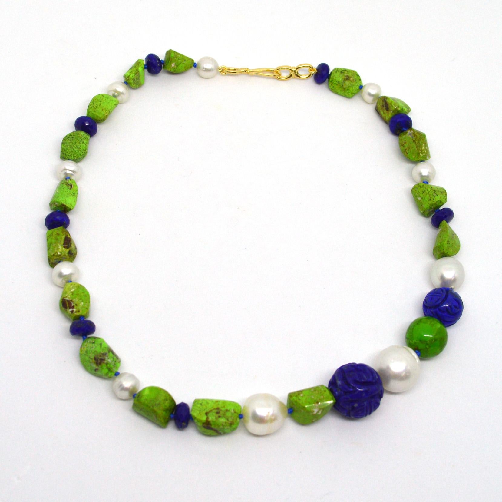 gaspeite necklace