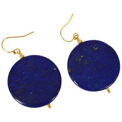 Decadent Jewels Lapis Lazuli Gold Earrings