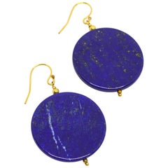 Decadent Jewels Lapis Lazuli Gold Earrings
