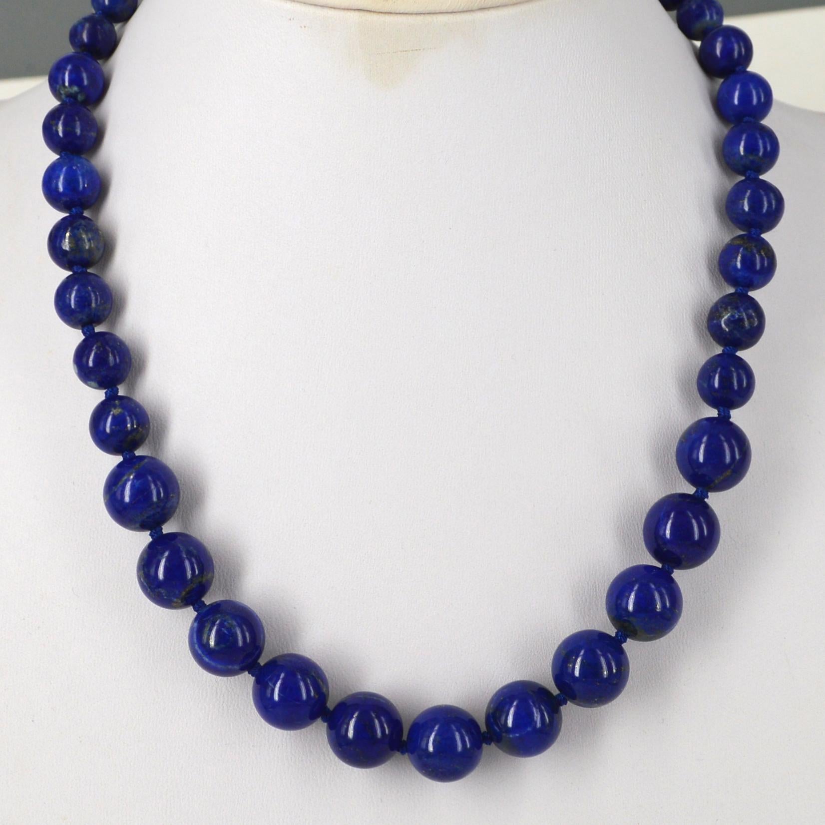 Decadent Jewels Lapis Lazuli Gold Necklace In New Condition In Sydney, AU