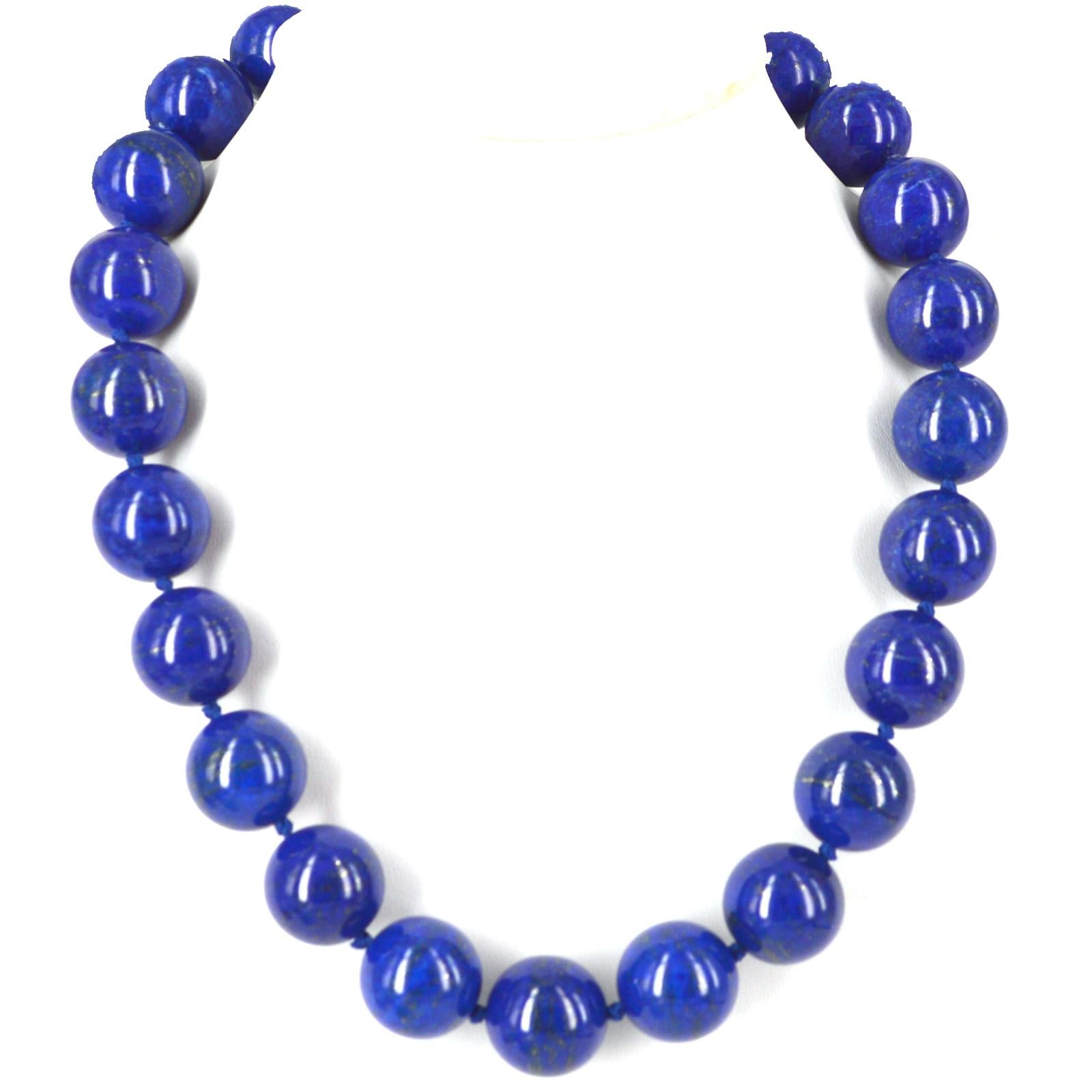 Decadent Jewels Lapis Lazuli Gold Necklace In New Condition In Sydney, AU