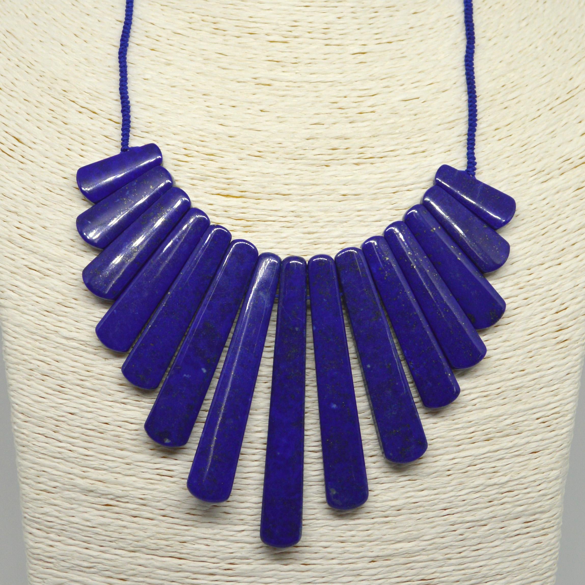 Decadent Jewels Lapis Lazuli Spear Necklace In New Condition For Sale In Sydney, AU
