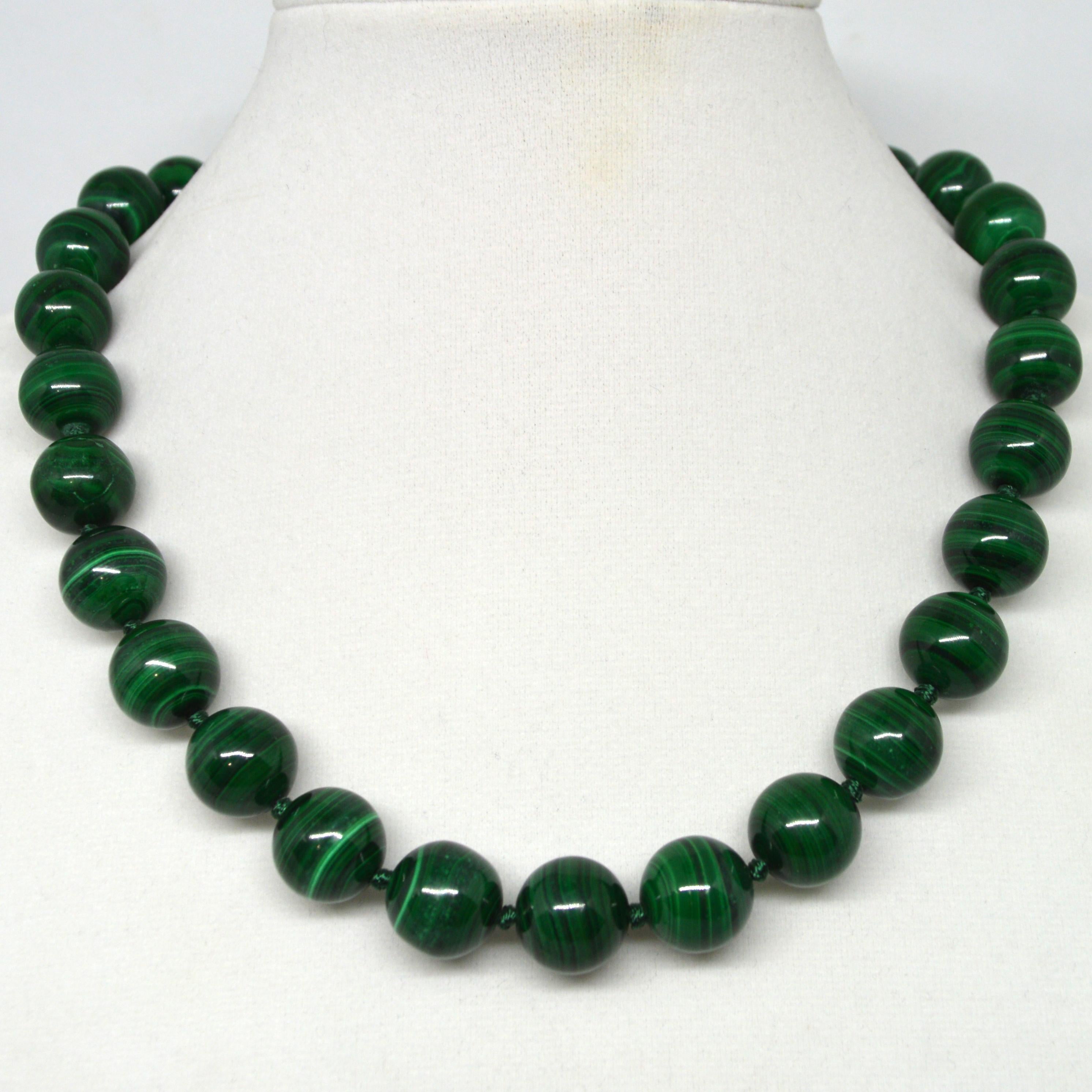Decadent Jewels Malachite Gold Necklace at 1stDibs