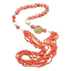 Decadent Jewels Sea Bamboo Jasper Silver Necklace