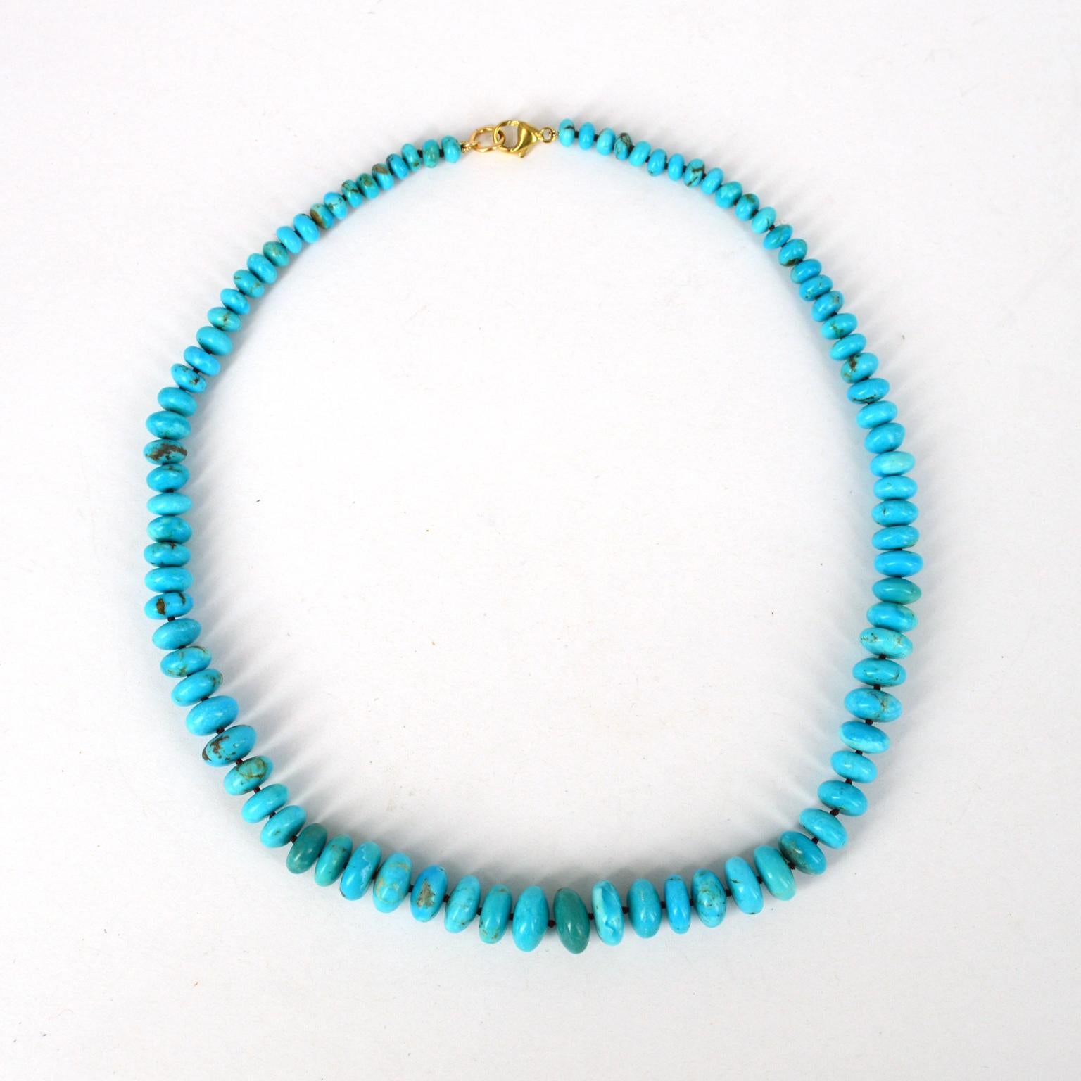 Decadent Jewels Turquoise Gold Necklace In New Condition In Sydney, AU