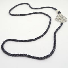 Decadent Jewels Woven Spinel Pearl and Pave Connector Long Necklace