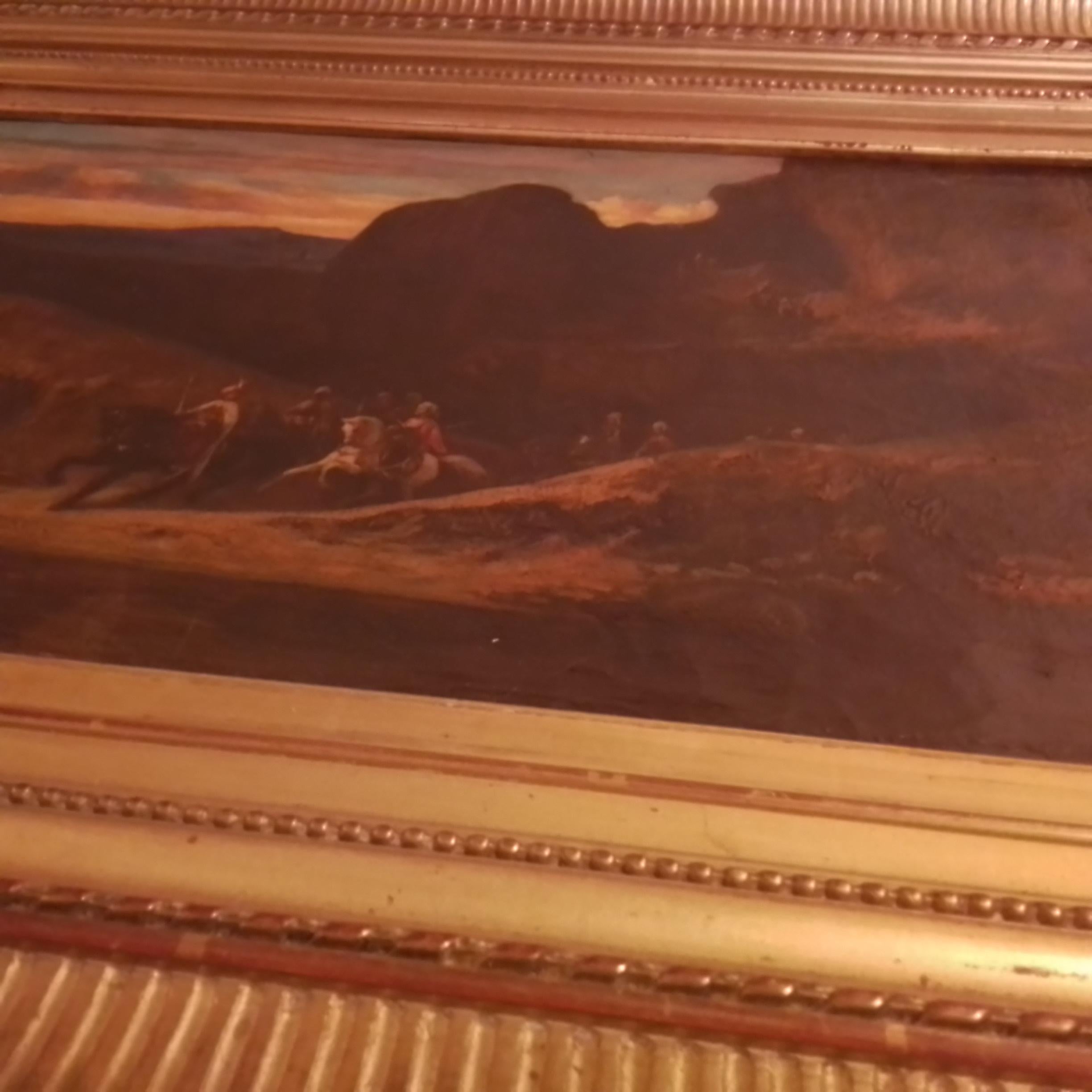 Orientalist cavalry scene Decamps Gabriel - oil on canvas - initials DC For Sale 11