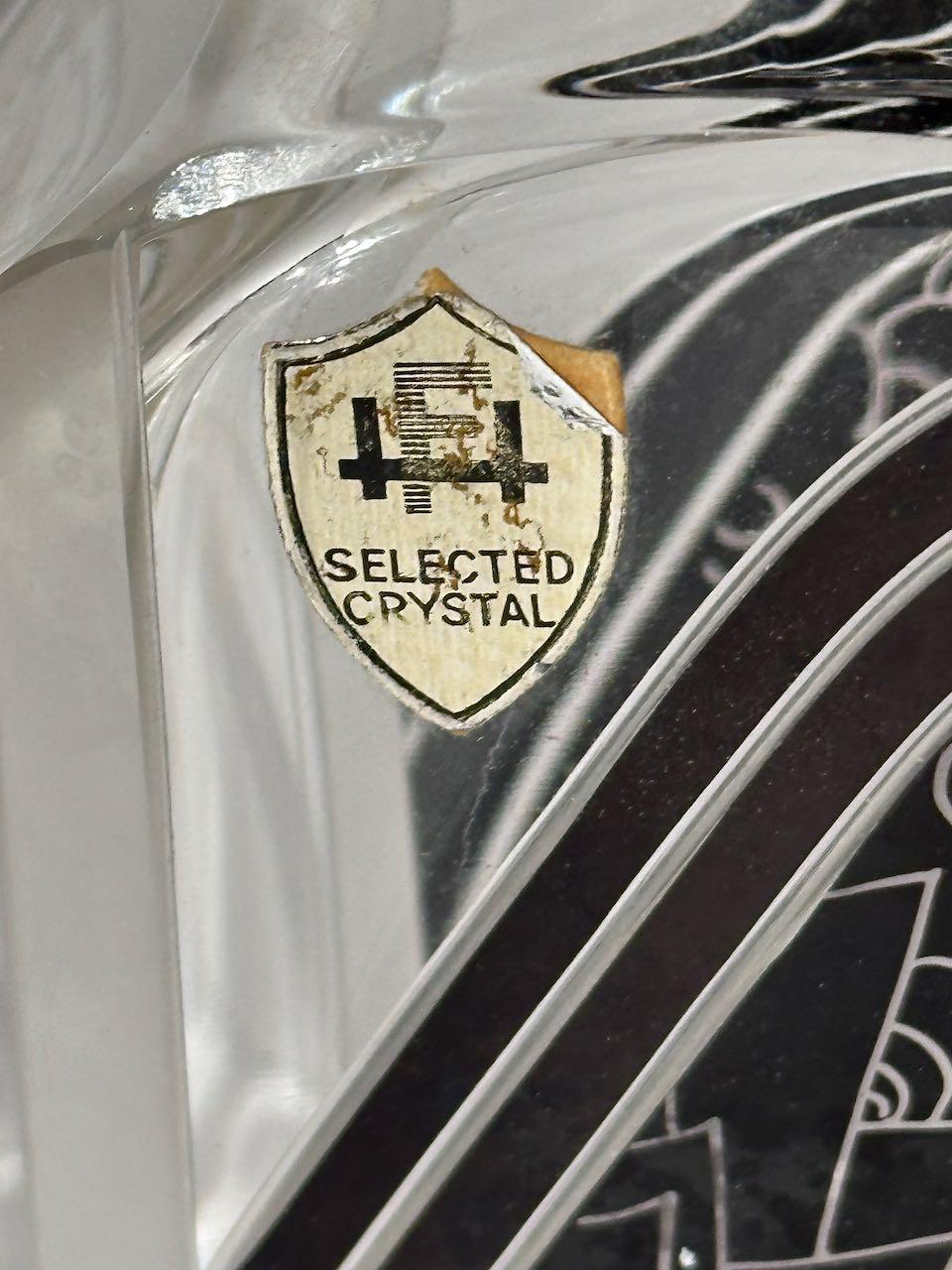 Decanter and Glasses by Karl Palda with Black Modernist Pattern For ...